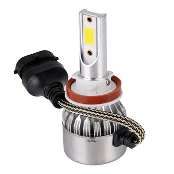 GloboStar® 82007 H11 C6 Line KIT Βασικού Φωτισμού Αυτοκινήτου & Φορτηγού 1st Generation Can-Bus Series LED CREE CXB COB 72W 7600lm DC 8-48V Αδιάβροχο IP65 Ψυχρό Λευκό 6000K