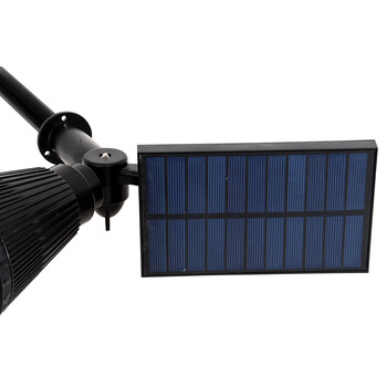 GloboStar® 85710 Μαύρο Προβολάκι Σποτ Κήπου Πλαστικό Καρφωτό LED HIGH POWER 8W 800lm με Ενσωματωμένη Μπαταρία 2200mAh - Φωτοβολταϊκό Πάνελ με Αισθητήρα Ημέρας-Νύχτας Αδιάβροχo IP67 Ψυχρό Λευκό 6000K