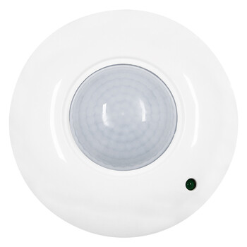 GloboStar® 75707-1 Αισθητήρας Οροφής με PIR Ανιχνευτή-Αισθητήρα Κίνησης 360° 6m και Αισθητήρα Ημέρας-Νύχτας - Motion Sensor AC 230V Max 300W/1200W
