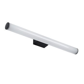 GloboStar® MABEL 60428 Μοντέρνο Φωτιστικό Τοίχου - Απλίκα Καθρέπτη Μπάνιου - Πίνακα LED 12W 1400lm 270° AC 220-240V IP44 Μ60 x Π10 x Υ5cm - Φυσικό Λευκό 4500K - Μαύρο - 3 Years Warranty