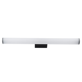 GloboStar® MABEL 60428 Μοντέρνο Φωτιστικό Τοίχου - Απλίκα Καθρέπτη Μπάνιου - Πίνακα LED 12W 1400lm 270° AC 220-240V IP44 Μ60 x Π10 x Υ5cm - Φυσικό Λευκό 4500K - Μαύρο - 3 Years Warranty
