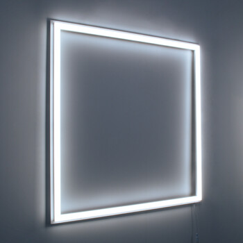 GloboStar® 60368 Χωνευτό LED Panel Linear Frameless Super Slim 60x60cm 48W 5760lm 120° CRI≥85Ra AC 220-240V IP44 Μ60 x Π60 x Υ1.5cm - Ψυχρό Λευκό 6000K - TÜV Certified Driver - 5 Years Warranty