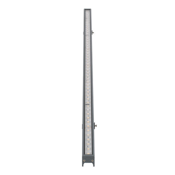 GloboStar® DIGI-BAR 90209 Ψηφιακή Μπάρα Φωτισμού Wall Washer Digital Pixel Facade Tuber Bar LED 12W 840lm 90° DC 24V Αδιάβροχο IP65 L100 x W3.2 x H3cm Θερμό Λευκό 2700K DMX512 - Ασημί με Διάφανο Κάλυμμα - 3 Years Warranty