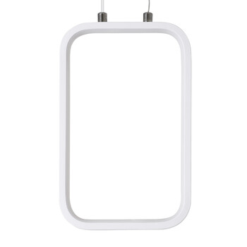 GloboStar® DEROBA 61299 Κρεμαστό Φωτιστικό Οροφής Linear Design LED CCT 12W 1320lm 360° AC 220-240V - Εναλλαγή Φωτισμού μέσω Διακόπτη On/Off All In One Ψυχρό 6000k+Φυσικό 4500k+Θερμό 2700k Μ16 x Π1.6 x Υ25.5cm - Λευκό - 3 Years Warranty