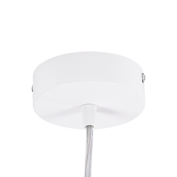 GloboStar® BARON 61255 Κρεμαστή Πλαφονιέρα Οροφής LED CCT 24W 2880lm 120° AC 220-240V - Εναλλαγή Φωτισμού μέσω Διακόπτη On/Off All In One Ψυχρό 6000k+Φυσικό 4500k+Θερμό 2700k Φ40 x Υ10cm - Λευκό - 3 Years Warranty
