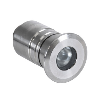 GloboStar® UNDERWATER-DANI 90411 Υποβρύχιο Χωνευτό Φωτιστικό Σποτ Ειδικό για Σιντριβάνια LED 1W 95lm 5° DC 24V Αδιάβροχο IP68 Φ3 x Υ5cm Φυσικό Λευκό 4500K - Ανοξείδωτο Ατσάλι - 3 Χρόνια Εγγύηση