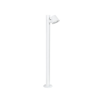 GloboStar® GARDENIA 60506 Φωτιστικό Κήπου - Κολωνάκι Αρχιτεκτονικού Φωτισμού Εξωτερικού Χώρου LED 7W 700lm 60° AC220-240V Αδιάβροχο IP65 - Σώμα Αλουμινίου & Tempered Glass - Μ12 x Π18 x Υ90cm - Θερμό Λευκό 2700K - Λευκό - Bridgelux Chip - 5 Years Warranty