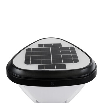 GloboStar® NATURE 90532 Αυτόνομο Ηλιακό Φωτιστικό Κήπου - Κολωνάκι Αρχιτεκτονικού Φωτισμού Εξωτερικού Χώρου LED 10W 330lm 120° με Ενσωματωμένο Φωτοβολταϊκό Panel 6V 2W & Επαναφορτιζόμενη Μπαταρία Li-ion 3.2V 1800mAh με Αισθητήρα Ημέρας-Νύχτας - Αδιάβροχο IP65 - Σώμα Αλουμινίου & ABS - Μ26 x Π26 x Υ30cm - Ψυχρό Λευκό 6000K - Μαύρο - 2 Χρόνια Εγγύηση