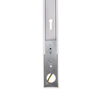 GloboStar® 2L-EUROTRACK 60985 Μονοφασική Ράγα 2 Καλωδίων για Σποτ Ράγας LED AC 220-240V IP20 Μ300 x Π3.4 x Υ2cm - EUROTRACK® System 1L+1N - Αλουμίνιο - Λευκό - 3 Μέτρα - 5 Χρόνια Εγγύηση