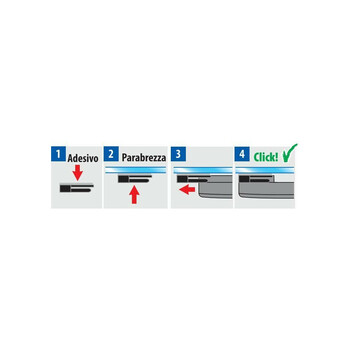 L6994.2 ΒΑΣΗ ΣΤΗΡΙΞΗΣ ΓΙΑ ΣΥΣΚΕΥΕΣ E-PASS ΔΙΟΔΙΩΝ (ΝΕΑΣ ΕΚΔΟΣΗΣ mod2023)  ΜΕ ΚΛΙΠ ΑΥΤΟΚΟΛΛΗΤΗ ΠΑΡΜΠΡΙΖ LAMPA - 10 ΤΕM.