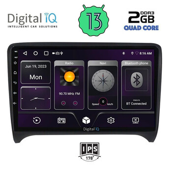 DIGITAL IQ BXB 1009_GPS (9inc) MULTIMEDIA TABLET OEM AUDI TT  mod. 2007-2015