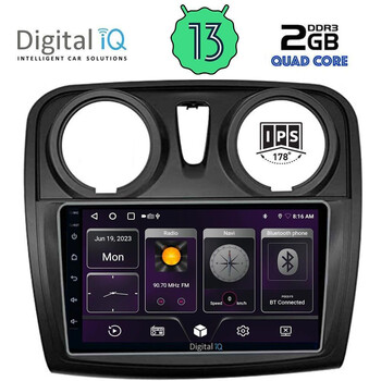 DIGITAL IQ BXB 1108_GPS (9inc) MULTIMEDIA TABLET OEM DACIA LOGAN – SANDERO mod. 2012-2019