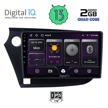 DIGITAL IQ BXB 1205_GPS (9inc) MULTIMEDIA TABLET OEM HONDA INSIGHT mod. 2009-2014