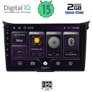 DIGITAL IQ BXB 1232_GPS (9inc) MULTIMEDIA TABLET OEM HYUNDAI i30  mod. 2012-2017