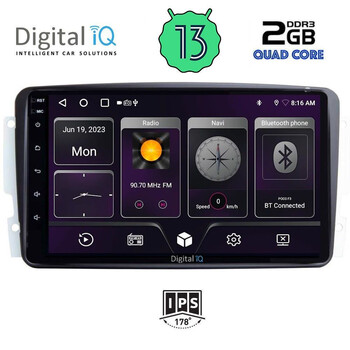 DIGITAL IQ BXB 1401_GPS (9inc) MULTIMEDIA TABLET OEM MERCEDES CLK (W209) mod. 2000-2004