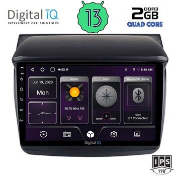 DIGITAL IQ BXB 1436_GPS (9inc) MULTIMEDIA TABLET OEM MITSUBISHI L200 mod. 2006-2015