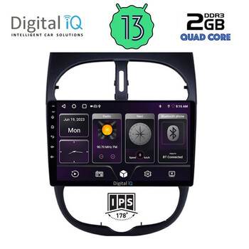 DIGITAL IQ BXB 1506_GPS (9inc) MULTIMEDIA TABLET OEM PEUGEOT 206 mod. 1998-2006