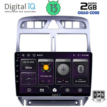 DIGITAL IQ BXB 1512_GPS (9inc) MULTIMEDIA TABLET OEM PEUGEOT 307 mod. 2001-2008