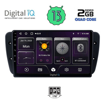 DIGITAL IQ BXB 1571_GPS (9inc) MULTIMEDIA TABLET OEM SEAT IBIZA mod. 2008-2015