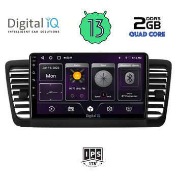 DIGITAL IQ BXB 1665_GPS (9inc) MULTIMEDIA TABLET OEM SUBARU LEGACY - OUTBACK mod. 2002-2008