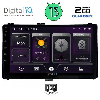DIGITAL IQ BXB 1703_GPS (9inc) MULTIMEDIA TABLET OEM TOYOTA AURIS mod. 2015> - COROLLA mod. 2017-2019