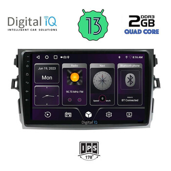 DIGITAL IQ BXB 1713_GPS (9inc) MULTIMEDIA TABLET OEM TOYOTA COROLLA 4D mod. 2006-2012