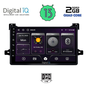 DIGITAL IQ BXB 1727_GPS (9inc) MULTIMEDIA TABLET OEM TOYOTA PRIUS mod. 2016-2020