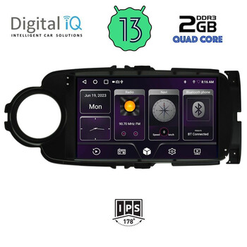 DIGITAL IQ BXB 1737_GPS (9inc) MULTIMEDIA TABLET OEM TOYOTA YARIS mod. 2011-2020