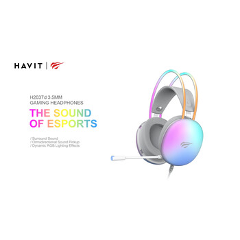 Gaming Ακουστικά - Havit H2037d 3.5mm RGB