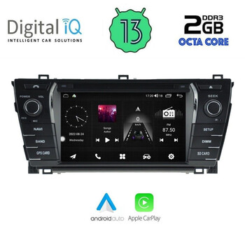 DIGITAL IQ MSD 012_CPA (7" DECK) MULTIMEDIA OEM TOYOTA COROLLA mod. 2013-2016