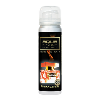 10-780/AQ ΑΡΩΜΑΤΙΚΟ ΑΥΤΟΚΙΝΗΤΟΥ ΣΕ ΣΠΡΕΙ (SPRAY)  ΜΕ ΑΡΩΜΑ TWILIGHT PREMIUM GOLD SERIES 75ml AQUA - 1 TEM.