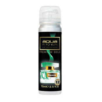 10-806/AQ ΑΡΩΜΑΤΙΚΟ ΑΥΤΟΚΙΝΗΤΟΥ ΣΕ ΣΠΡΕΙ (SPRAY)  ΜΕ ΑΡΩΜΑ SUAVE PREMIUM GOLD SERIES 75ml AQUA - 1 TEM.