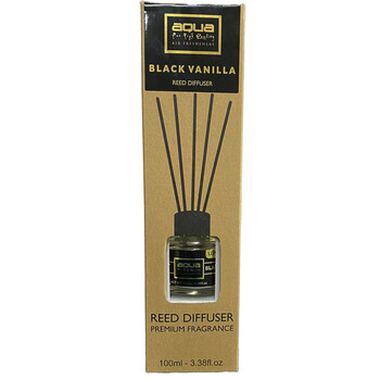 10-823/AQ Αρωματικό Χώρου Black Vanilia Home Reed Diffuser με 6 Στικς Aqua 100 ml - 1 τμχ
