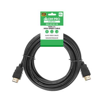 DM-HC101-10 . Καλώδιο HDMI 2.0 10m 4K μαύρο DM PRO