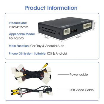 DIGITAL IQ TΥ 280 CPAA (CARPLAY / ANDROID AUTO BOX for TOYOTA mod.2014-2019 with Touch 2 & Entune 2 System)