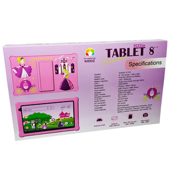 LAMTECH KID TABLET 8' 4GB+64GB ANDROID 12 GO PRINCESS