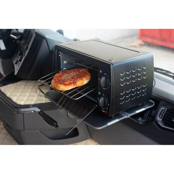 L9712.0 ΦΟΥΡΝΑΚΙ ΨΗΣΙΜΑΤΟΣ ΦΟΡΤΗΓΟΥ 24V/300W/10lt ΜΕ ΦΙΣ ΑΝΑΠΤΗΡΑ (ΠΕΡΙΛΑΜΒΑΝΕΤΑΙ ΤΑΨΙ) ΜΑΥΡΟ HOT-MEAL LAMPA - 1 ΤΕΜ.