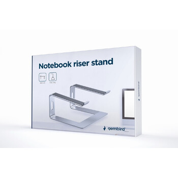 GEMBIRD NOTEBOOK RISER STAND SILVER