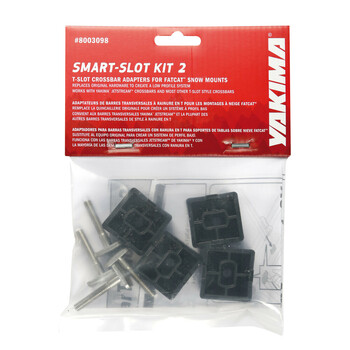 Y8003098 ΑΝΤΑΠΤΟΡΑΣ SMART T-SLOT KIT 2 ΓΙΑ ΒΑΣΕΙΣ ΣΚΙ ΟΡΟΦΗΣ FLATCAT YAKIMA - 8 τεμ.