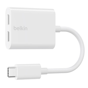 Belkin F7U081btWH CONNECT™ USB-C™ Audio + Charge Adapter