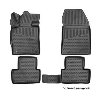 ELEMENT3DAN0581210K/NV MITSUBISHI OUTLANDER 2022+ ΜΑΡΚΕ ΠΑΤΑΚΙΑ ΣΕ ΣΚΑΦΗ TPE ΛΑΣΤΙΧΟ ΣΕ ΜΑΥΡΟ ΧΡΩΜΑ NOVLINE - 4 ΤΕΜ.