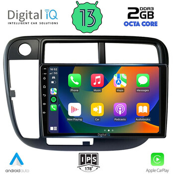 DIGITAL IQ RTC 5186_CPA CLIMA (9inc) MULTIMEDIA TABLET OEM HONDA CIVIC mod. 1995-2001