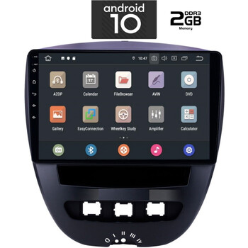 IQ-AN X1250_GPS (TABLET). CITROEN C1 - PEUGEOT 107 - TOYOTA AYGO  mod. 2005-2014   ANDROID 10