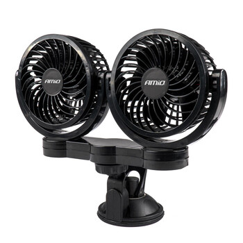 03011/AM ΑΝΕΜΙΣΤΗΡΑΣ ΔΙΠΛΟΣ 24V 2χ4''(10,8cm) ΜΕ ΦΙΣ ΑΝΑΠΤΗΡΑ 2 ΤΑΧΥΤΗΤΩΝ ΜΕ ΒΕΝΤΟΥΖΑ PRO SERIES AMIO ΑΜΙΟ - 1 ΤΕΜ.