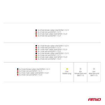 03035/AM ΦΙΣ & ΒΥΣΜΑΤΑ ΚΑΛΩΔΙΩΝ 6 ΤΥΠΩΝ 12/24V ΑΡΣΕΝΙΚΑ ΚΑΙ ΘΗΛΥΚΑ ΣΕΤ ΑΜΙΟ - 352 ΤΕΜ.