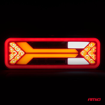 03575/AM ΦΑΝΑΡΙ ΤΡΕΙΛΕΡ / ΦΟΡΤΗΓΟΥ ΠΙΣΩ 10-30V DYNAMIC LED 5 ΧΡΗΣΕΩΝ ΑΡΙΣΤΕΡΟ 305x140x35 mm RCL-09-L ΑΜΙΟ - 1 ΤΕΜ.