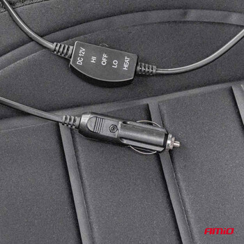 03624/AM ΠΛΑΤΟΚΑΘΙΣΜΑ ΘΕΡΜΑΙΝΟΜΕΝΟ 12V 98x50cm ΑΦΡΩΔΕΣ ΥΛΙΚΟ ΚΑΙ ΥΦΑΣΜΑ ΜΑΥΡΟ AMIO - 1 ΤΕΜ.