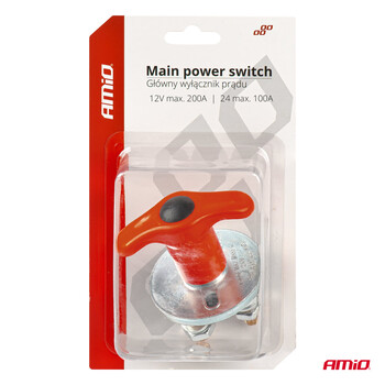 03024/AM ΚΕΝΤΡΙΚΟΣ ΔΙΑΚΟΠΤΗΣ ΜΠΑΤΑΡΙΑΣ12/24V 200A (KILLER SWITCH) ΑΜΙΟ - 1 ΤΕΜ.