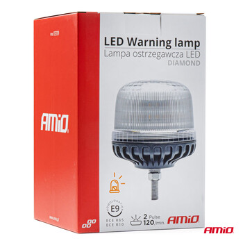 03339/AM ΦΑΡΟΣ DIAMONT W25SB ΜΕ ΛΕΥΚΟ ΚΑΠΑΚΙ 12/24V 24xSMD LED ΠΟΡΤΟΚΑΛΙ ΒΙΔΩΤΟΣ 154x126mm ΑΜΙΟ - 1 ΤΕΜ.