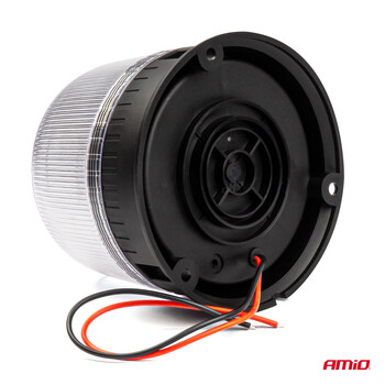 03341/AM ΦΑΡΟΣ DIAMONT W25B ΜΕ ΛΕΥΚΟ ΚΑΠΑΚΙ 12/24V 24xSMD LED ΠΟΡΤΟΚΑΛΙ ΒΙΔΩΤΟΣ 118x126mm ΑΜΙΟ - 1 ΤΕΜ.
